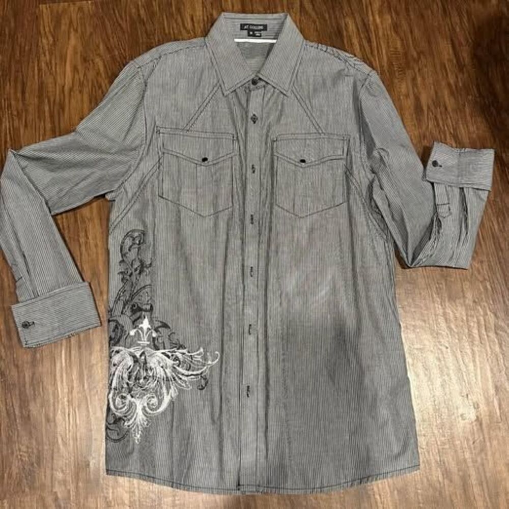 At Collins Directional Mens Shirt Size M